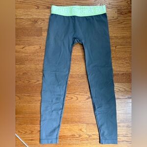 Gymshark size Medium Gray and Green Leggings